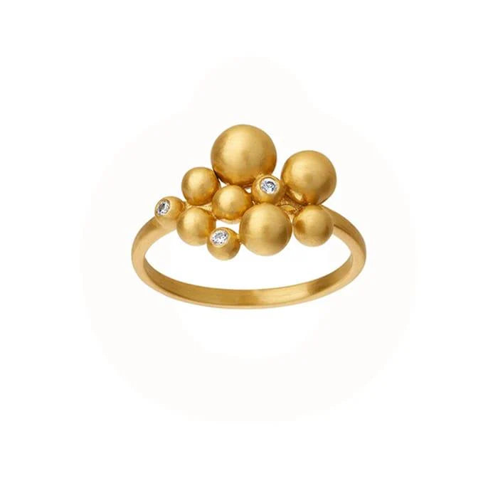 Pebbles Forgyldt Ring