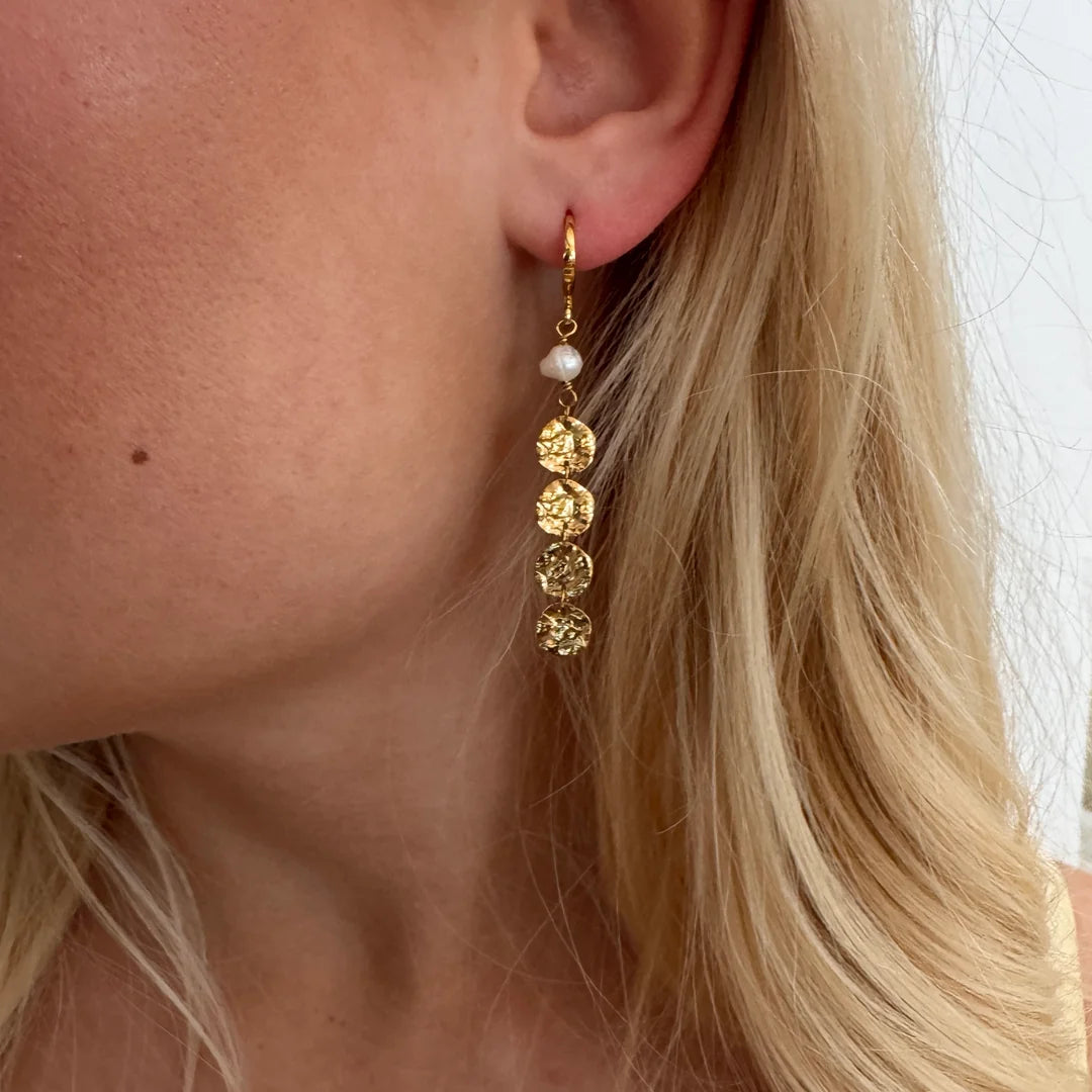 Chane øreringe Forgyldt
