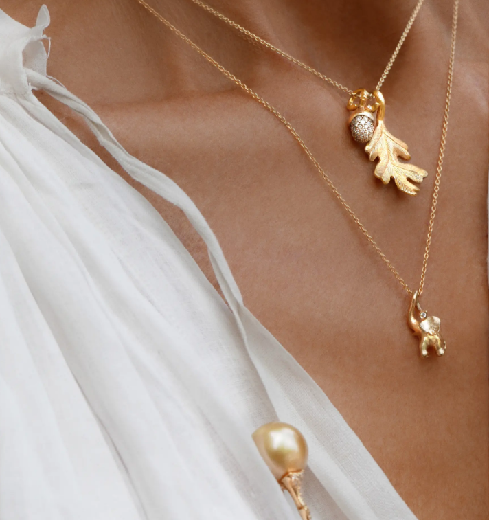 Elefant vedhæng lille