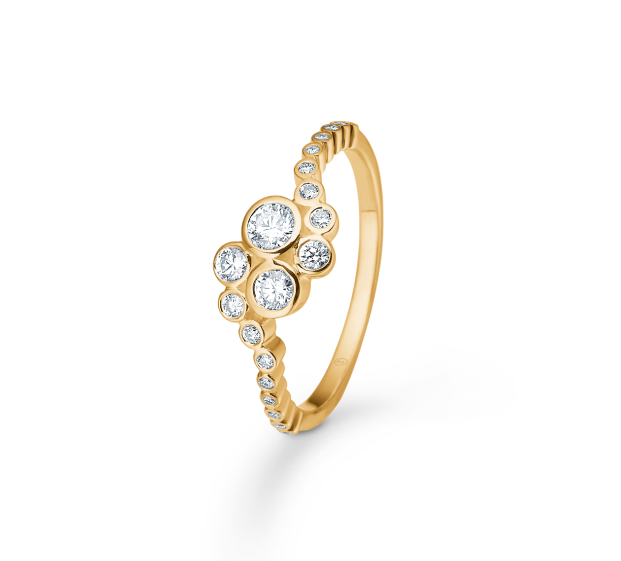 DAIZY ring i 8 kt. ring guld m. kulturperler