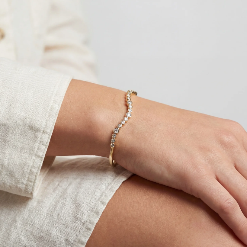 Bangle Sardinien Wave Forgyldt