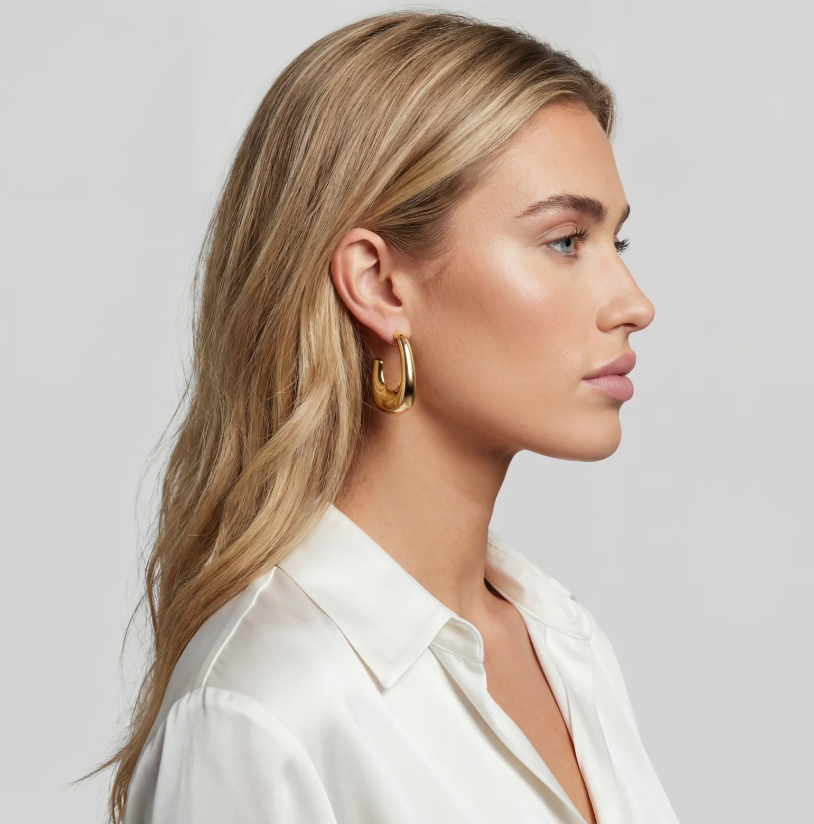 Øreringe Borsa X-Grande Forgyldt