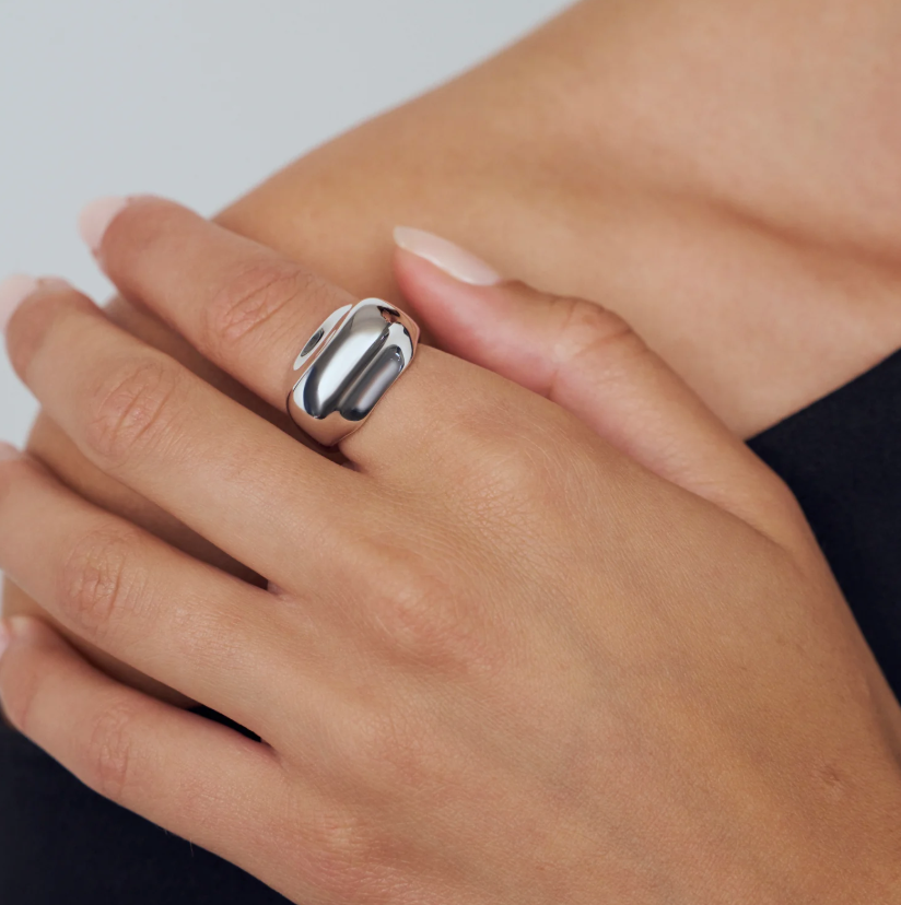 Ring Borsa Pianura sølv