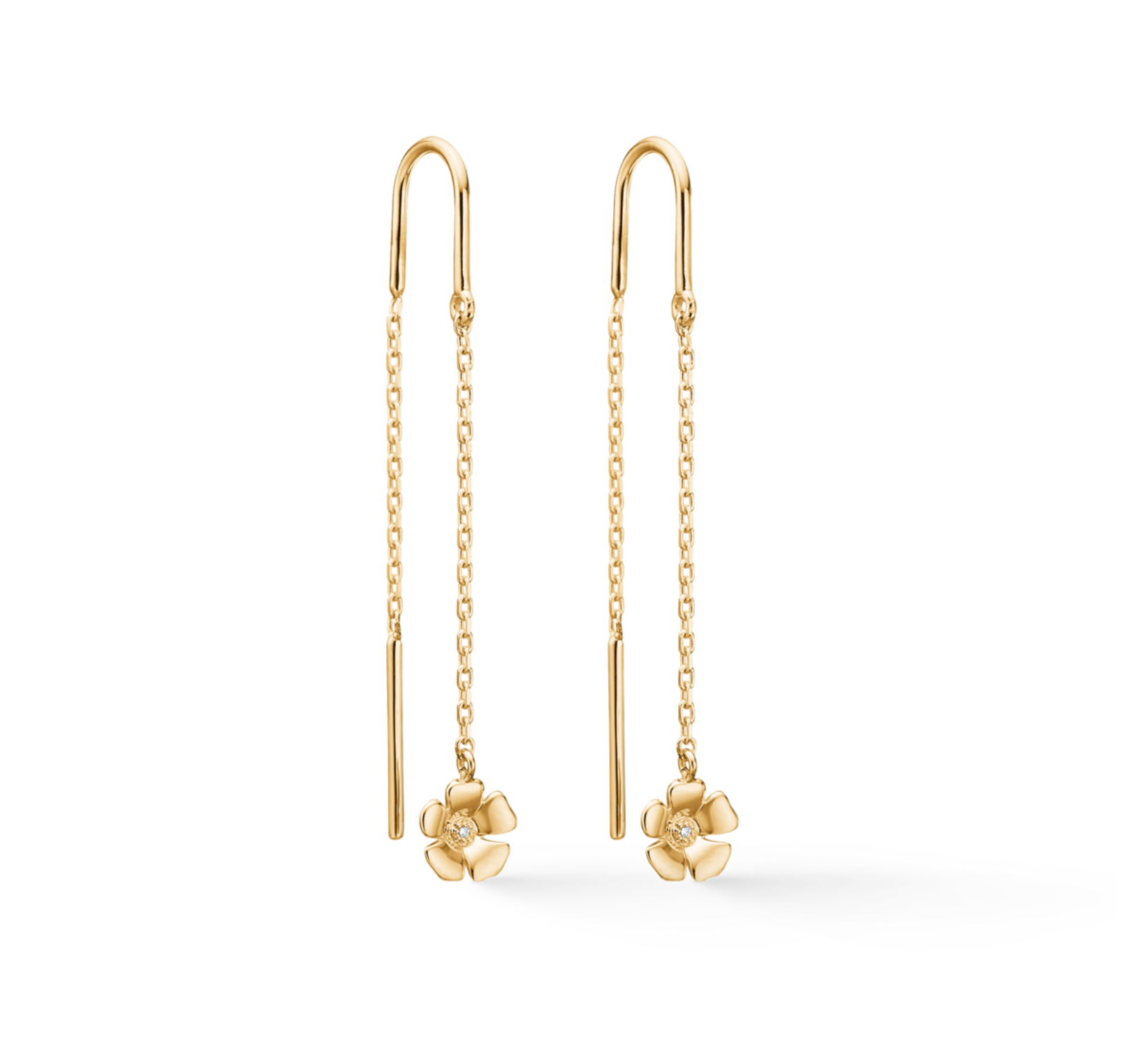 FLEUR ØRERINGE 14 kt