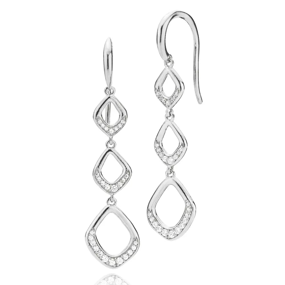 Titania Ørehængere Sølv