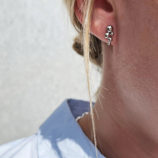 Øreringe med kugler