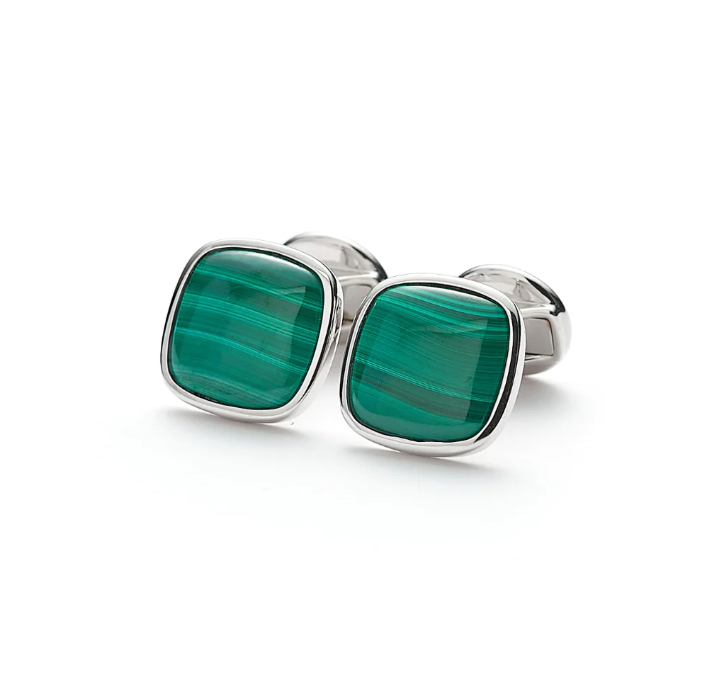 Hope Cufflinks Malachite
