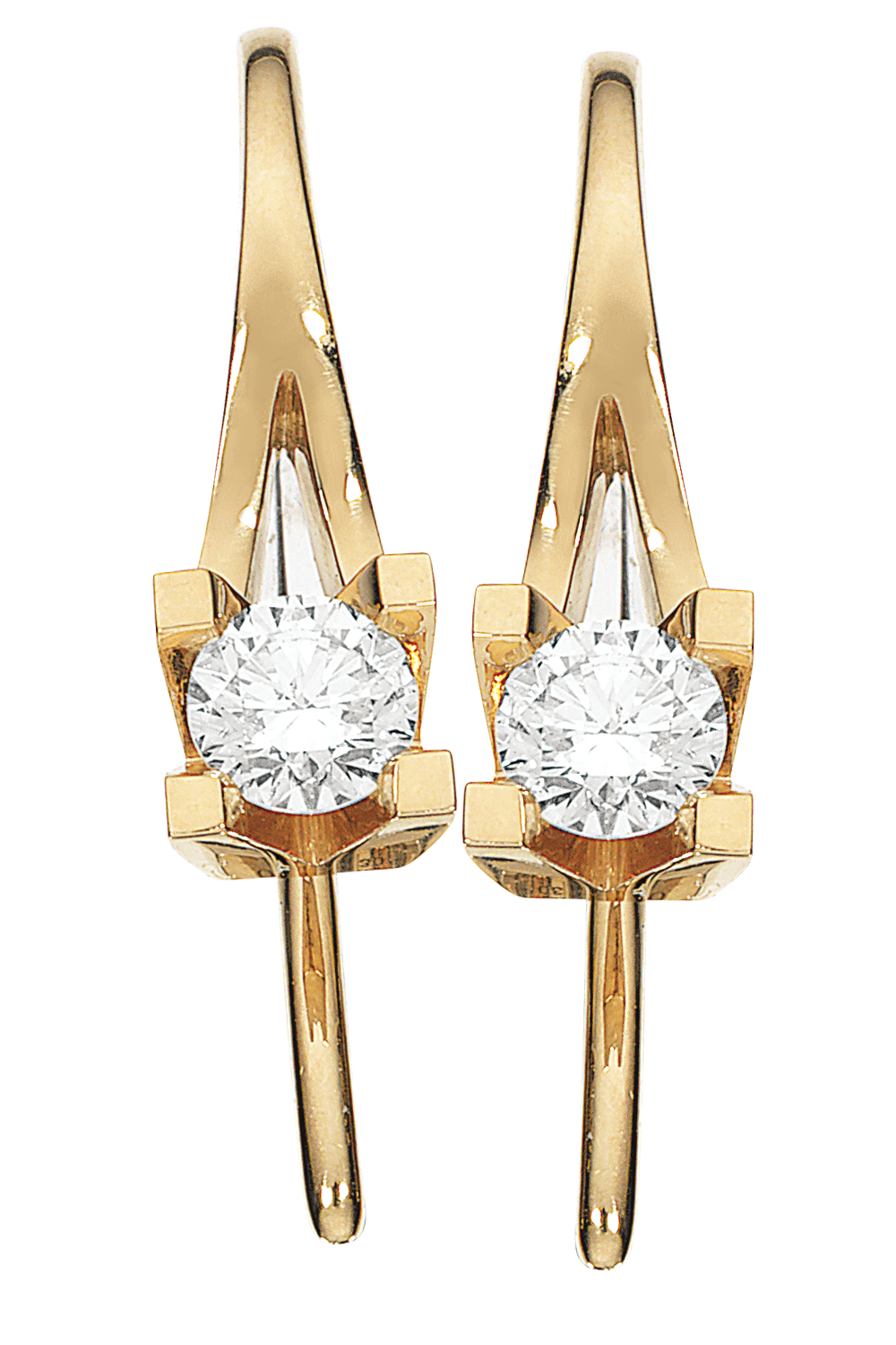 Kleopatra ørebøjle i 14kt. guld med diamanter - Sct. Mathias Ure & Guld