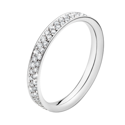 MAGIC ring - 18 kt. hvidguld med pavéfattede brillanter - Sct. Mathias Ure & Guld