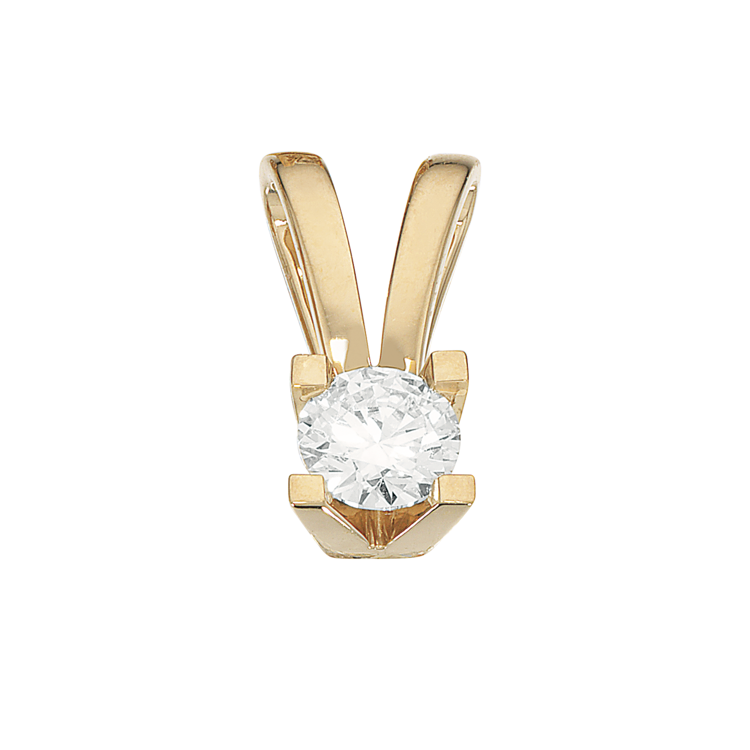 Kleopatra vedhæng i 14kt. guld med diamanter - Sct. Mathias Ure & Guld