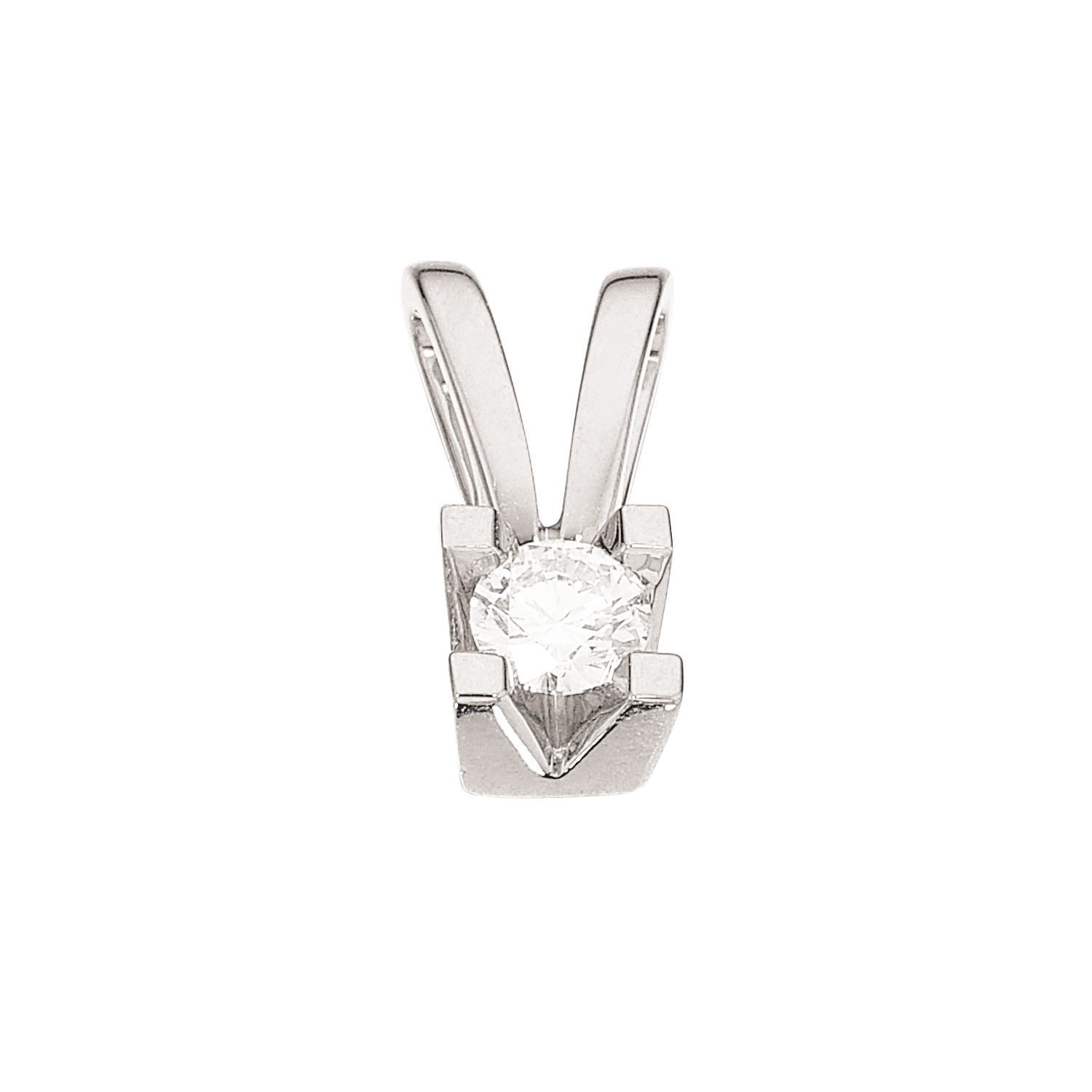 Kleopatra vedhæng i 14kt. hvidguld med diamanter - Sct. Mathias Ure & Guld