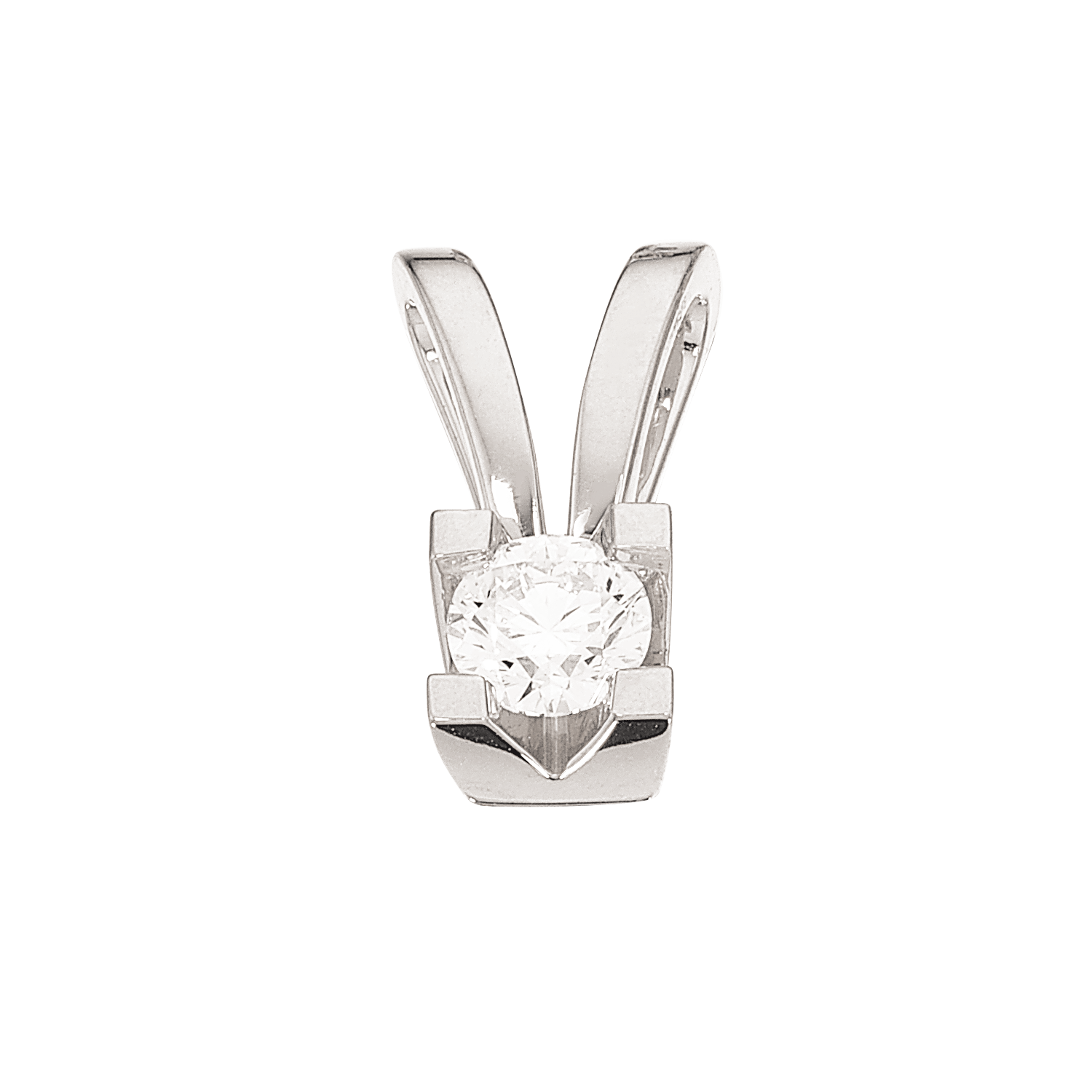 Kleopatra vedhæng i 14kt. hvidguld med diamanter - Sct. Mathias Ure & Guld