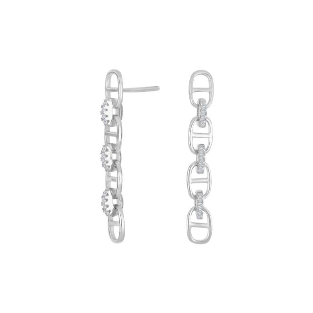 Rhd. Sølv ørehængere LARANOR