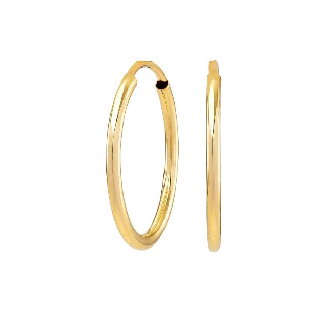 14 kt. guld creoler 28 mm