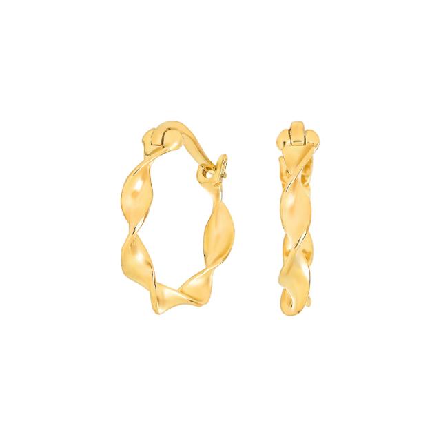 8 kt. guld snoet creoler