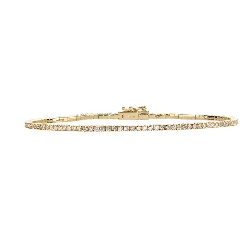 14 kt. tennisarmbånd