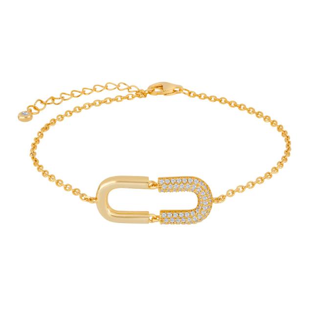 Forgyldt sølv armbånd KORANOR