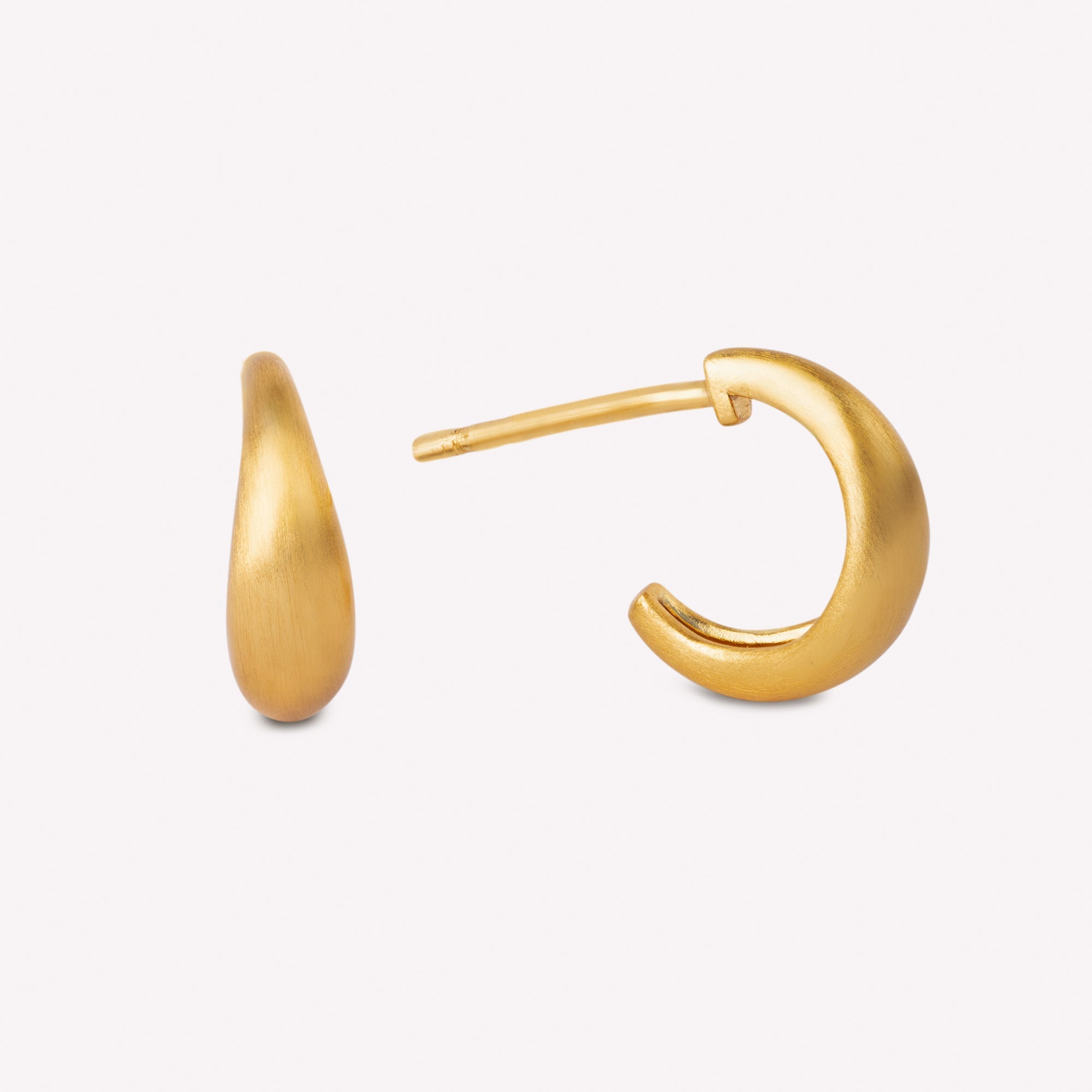 Ocean Flow hoops small, forgyldt