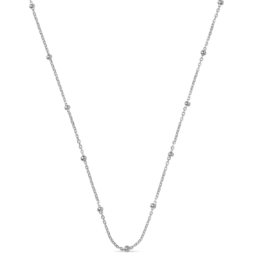 Enamel Beaded Chain Halskæde Sølv