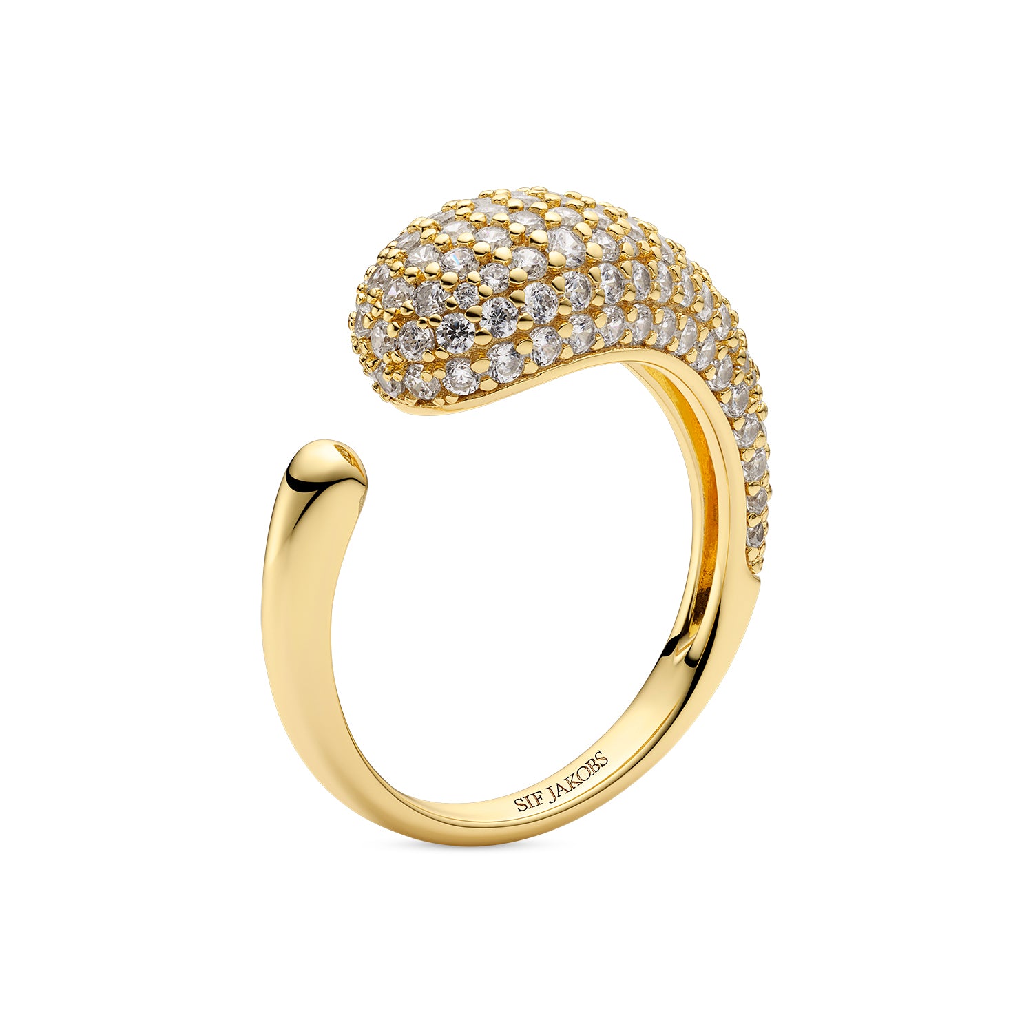 Ring Goccia Piccolo Forgyldt