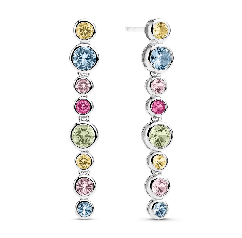 Øreringe Sardinien Lungo Piccolo Sølv multi