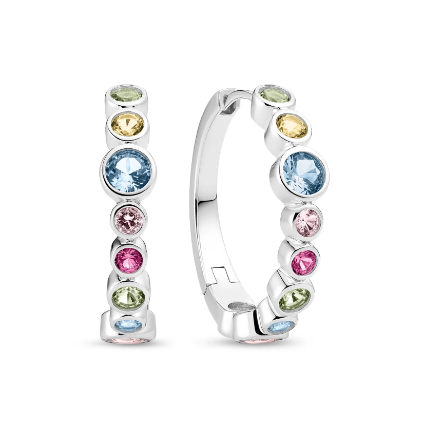 Øreringe Sardinien Creolo Sølv multi