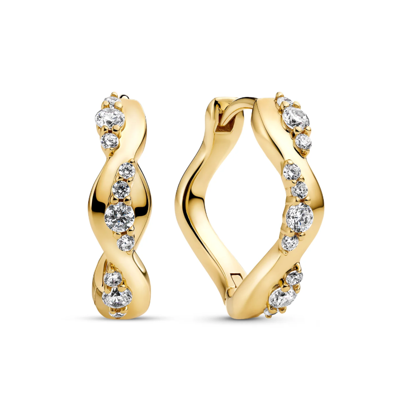 Øreringe Ellera Waves Altro Creolo Forgyldt