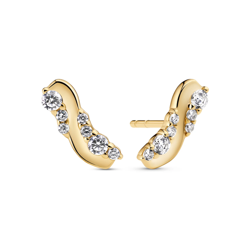 Øreringe Ellera Waves Altro Forgyldt