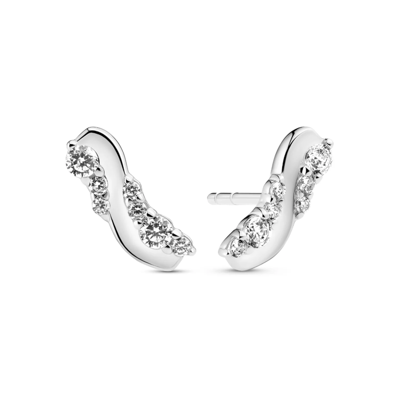 Øreringe Ellera Waves Altro Sølv