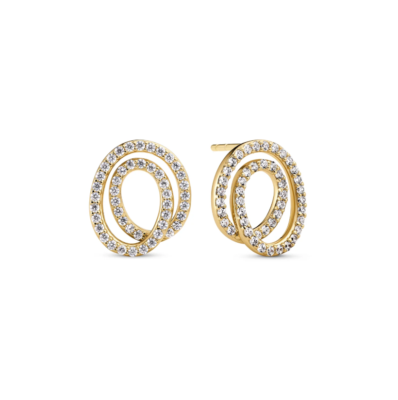 Øreringe Spirale Due Forgyldt