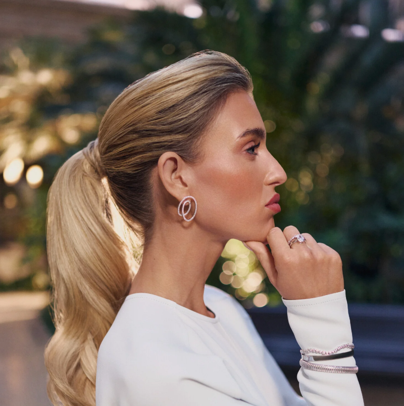 Øreringe Spirale Due Grande Sølv