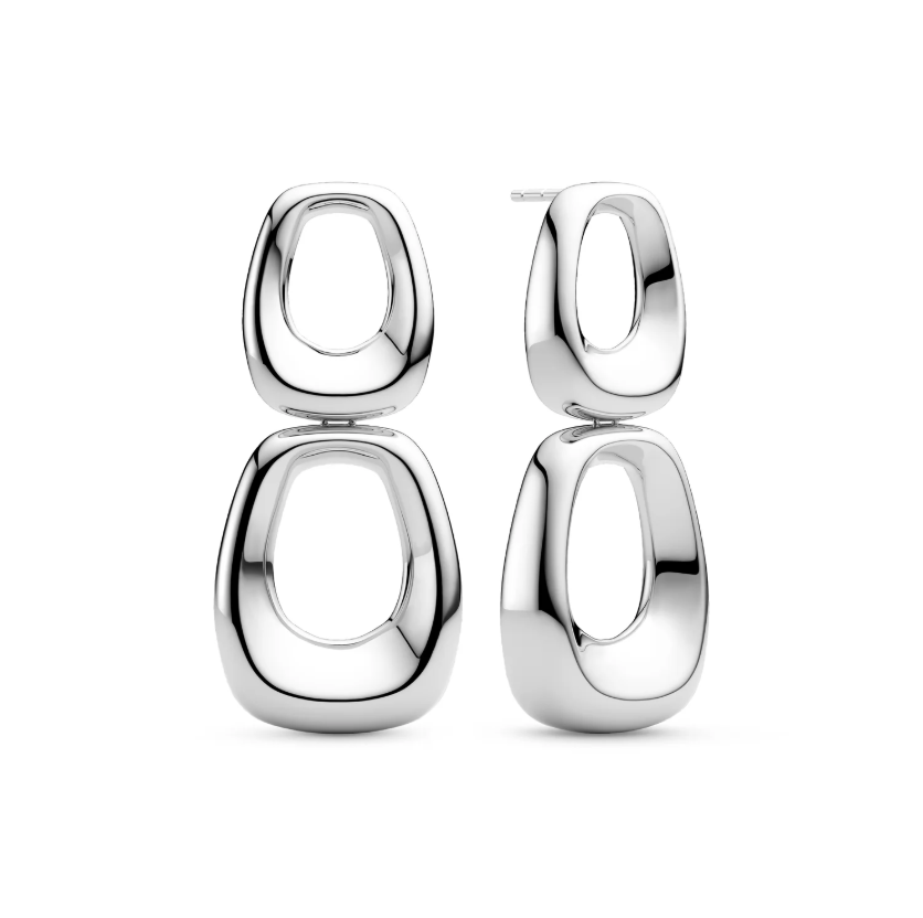 Øreringe Borsa Due Sølv