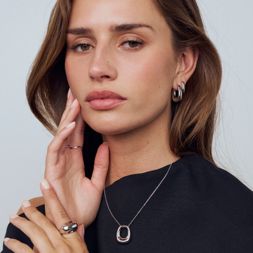 Halskæde Borsa Grande Sølv