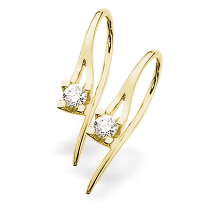 Kleopatra ørebøjle i 14kt. guld med diamanter - Sct. Mathias Ure & Guld