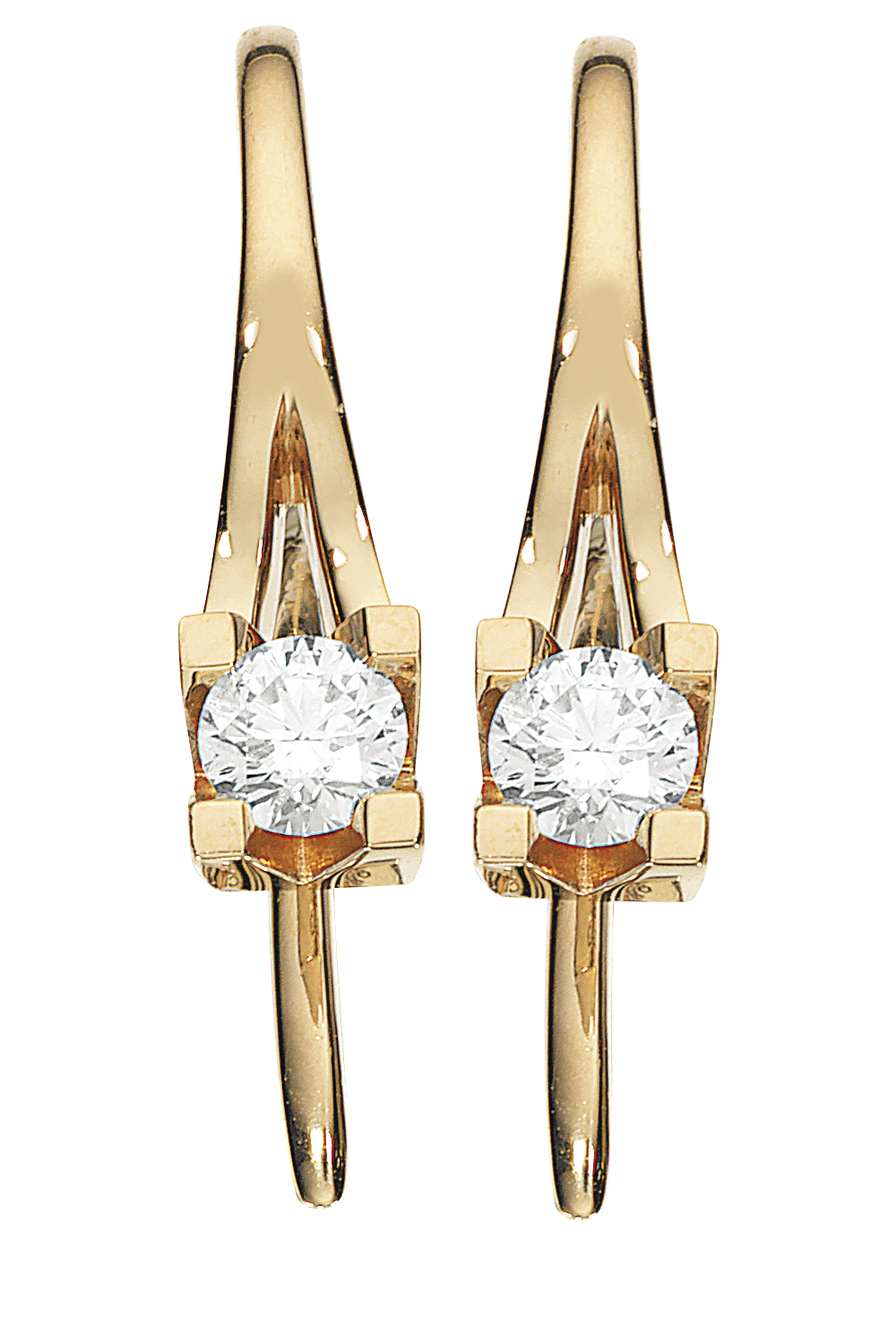 Kleopatra ørebøjle i 14kt. guld med diamanter - Sct. Mathias Ure & Guld