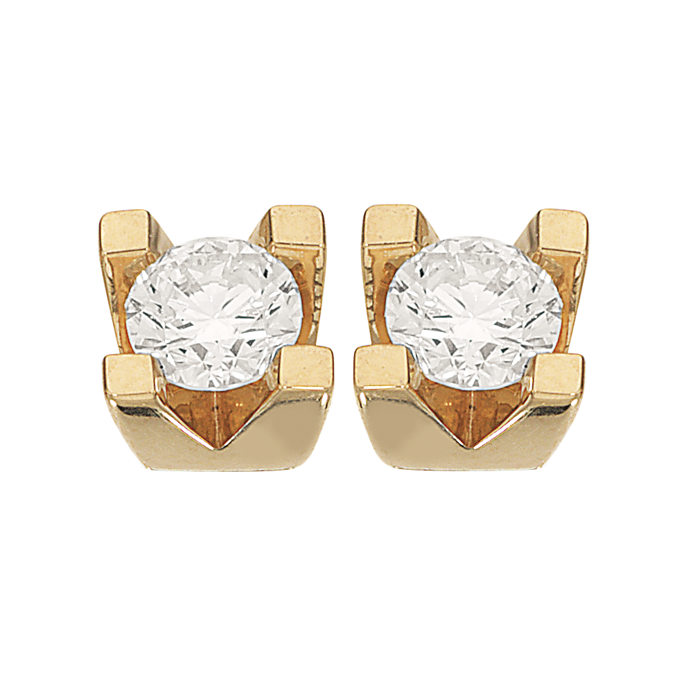 Kleopatra ørestikker i 14kt. guld med diamanter - Sct. Mathias Ure & Guld