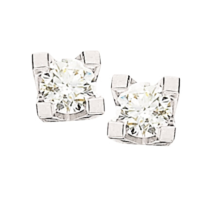 Kleopatra ørestikker i 14kt. hvidguld med diamanter - Sct. Mathias Ure & Guld