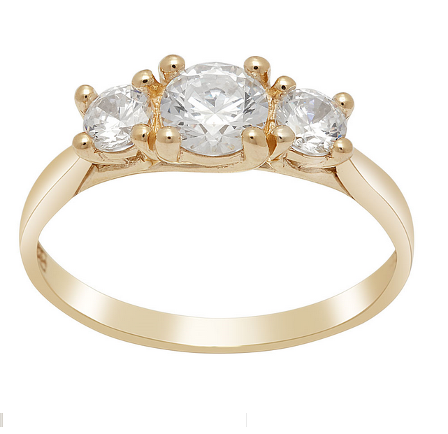 Nordahl, 8 kt. ring med zirkonia - Sct. Mathias Ure & Guld