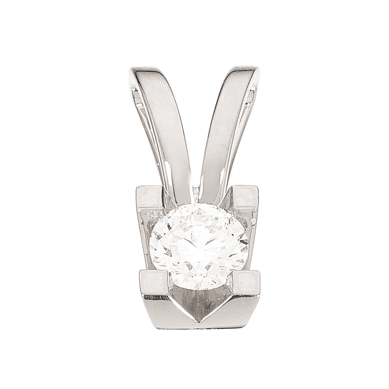 Kleopatra vedhæng i 14kt. hvidguld med diamanter - Sct. Mathias Ure & Guld