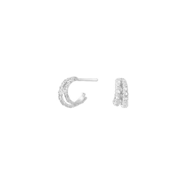 Rhd. sølv creol HAPPY52