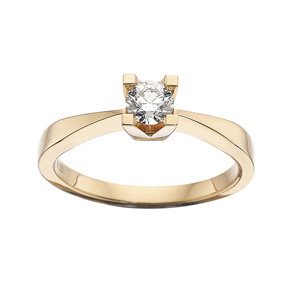 Kleopatra ring i 14kt. guld med diamanter - Sct. Mathias Ure & Guld