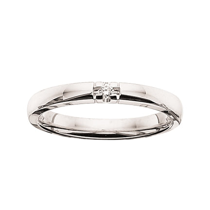 Grace alliance ring 14kt. hvidguld med diamanter - Sct. Mathias Ure & Guld