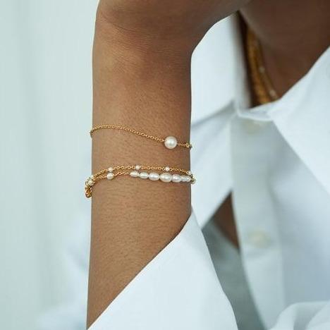 Aura armbånd, forgyldt - Sct. Mathias Ure & Guld