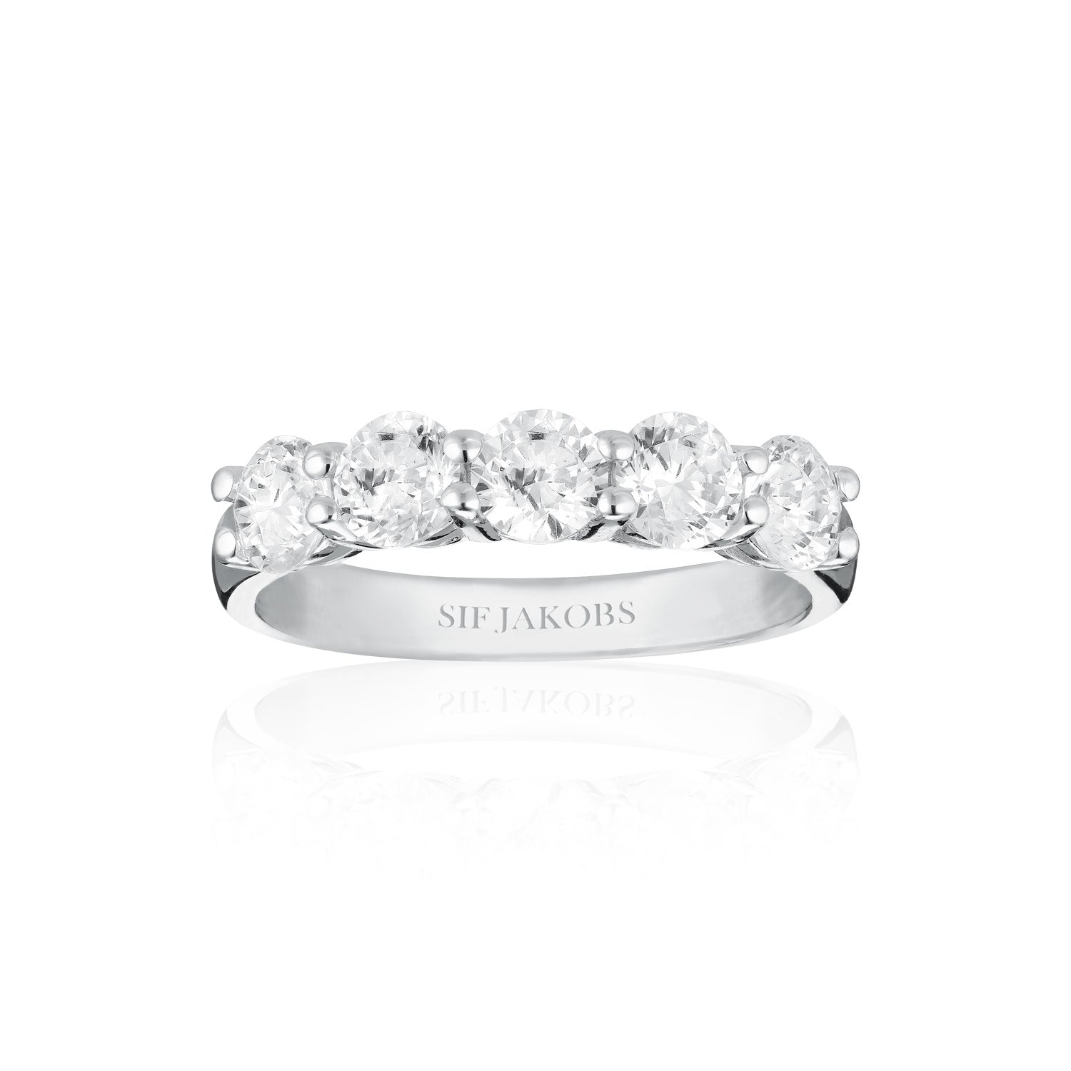 Belluno sølv ring med zirkonia